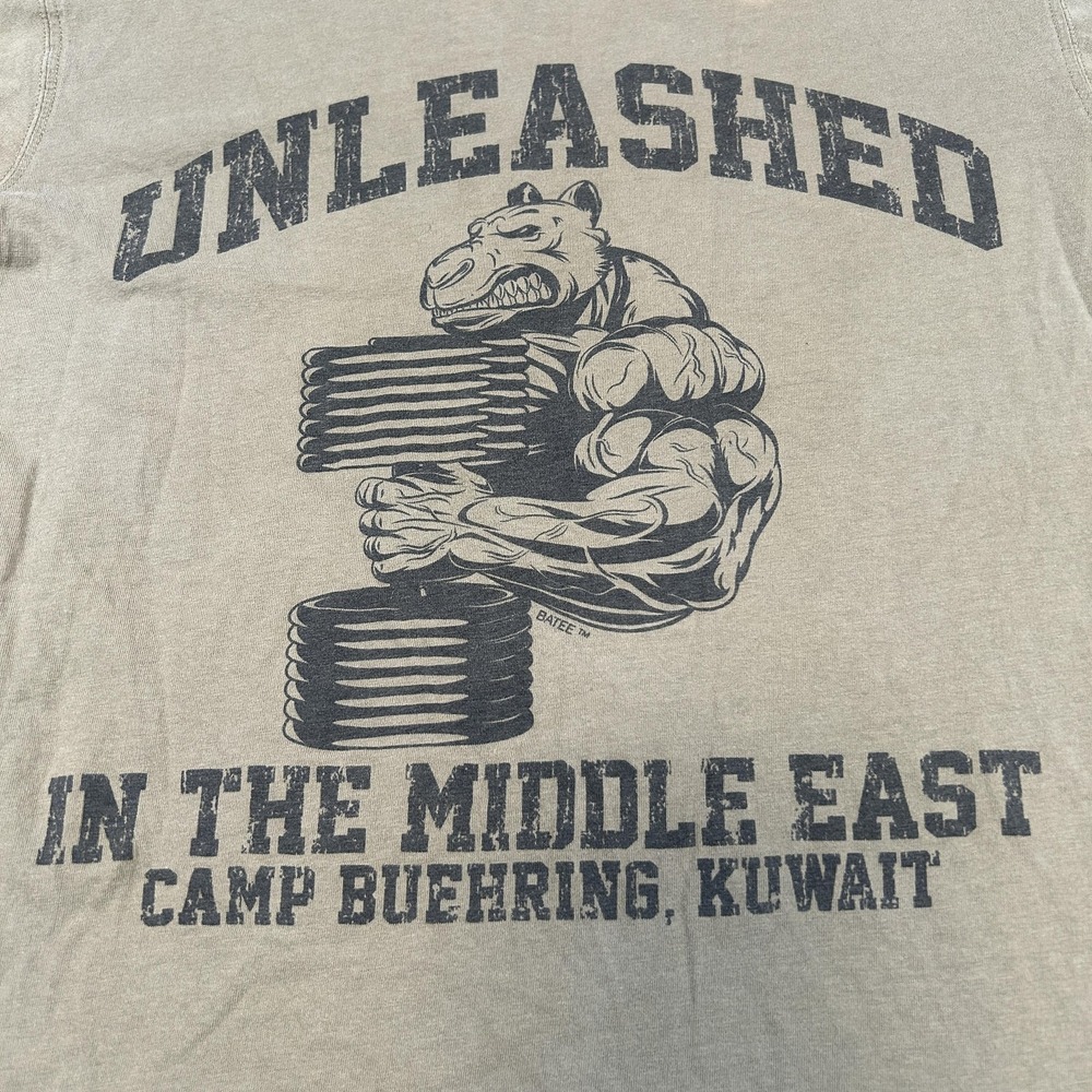 Unleashed Camp Buehring Kuwait Shirt Mens Small Middle East Military Tee Army